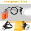 Super Bright Rechargeable Mining Headlamp, 1+2 LED Hard Hat Light,