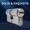 HEXIHER Solid Brass 30/35 Double Cylinder Cylinder Lock with 5