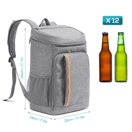 Cooler Backpack Waterproof Insulated Backpack Leak-Proof Grocery Cooler Bag for Men Women to Picnics Camping Hiking Beach Park or Day Trips