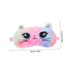 Gatuida 2 Pcs Cute Cat Plush Sleeping Mask Soft Eye