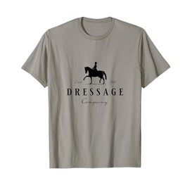Dressur Pferd mit Dressurreiterin - Dressage Grey Horse Dressage Rider T-Shirt