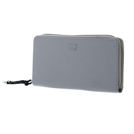 H.I.S Zip Around Wallet Grey, gray