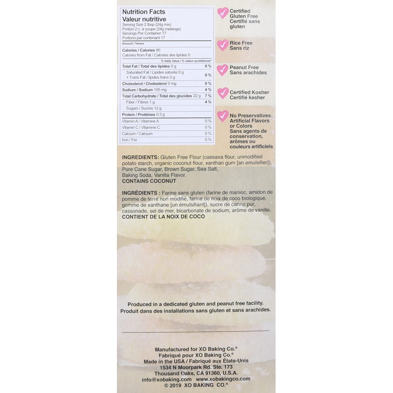XO BAKING Gluten Free Sugar Cookie Mix 408g