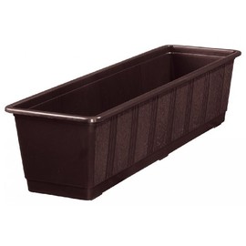 Geli Standard Plastic Flower Box, 40 cm, brown