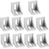 Boxonly 40mm x 40mm Inside Corner Bracket Gusset,Corner Brace Angle