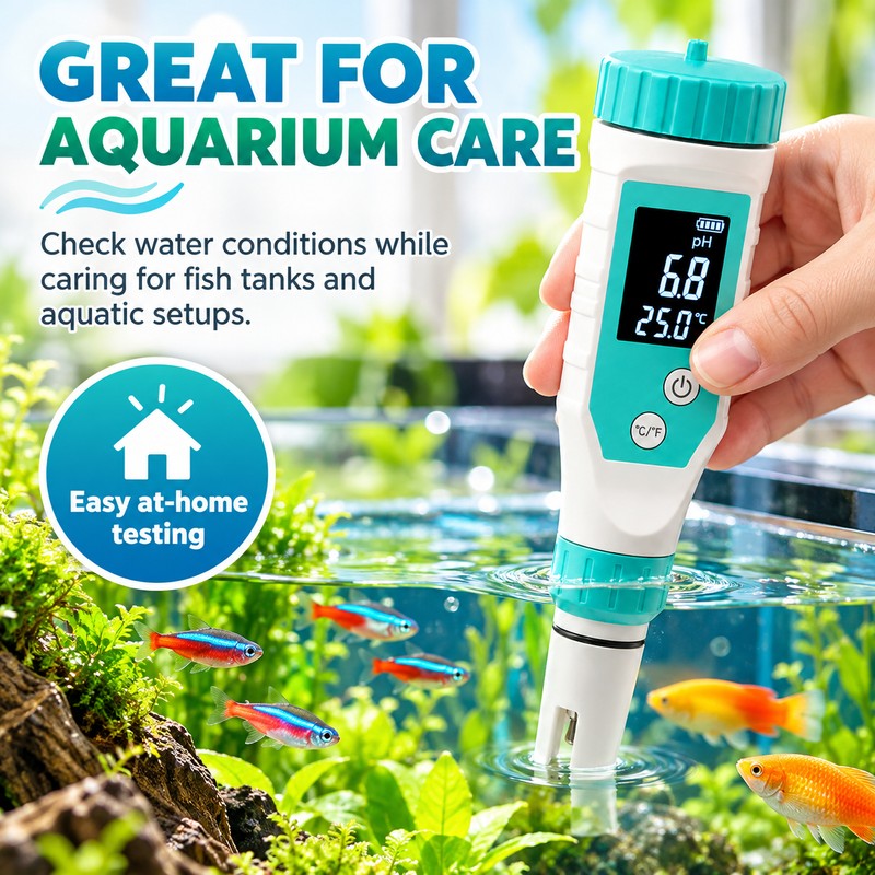 7-in-1 Digital Pool Water Tester – Professional pH, Chlorine, ORP,