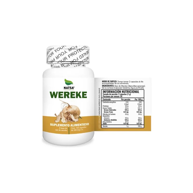Wereke Wereque, 100 Cápsulas, Calidad Premium Sabor Natural