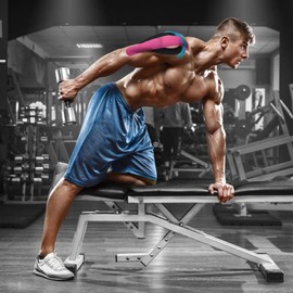 Kinesiology Theraeputic Tape Physio for Athletic Sports Recovery Pain Relieve Strong Adhesion Waterproof Original Cotton Uncut 2 Inch x 16.4 Feet (Purple)