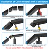 RailinGo Handrail Vertical Pivot Connector - Flat Handrail Accessories, POM