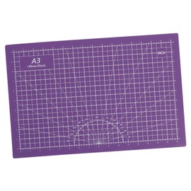 DOITOOL 1Pc Self Healing Cutting Mat Double Sided PVC Board for Scrapbooking Crafts and DIY Projects for Teachers and Students Geometric Design with Scales for Easy Measurement