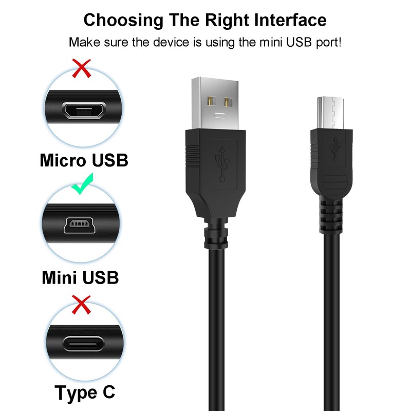 Xzrucst USB Data Sync Laptop PC 5V DC Charging Cable