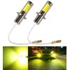 H3 LED Fog Lamp, Yellow, Yellow/POOPEE, 35W, 800LM, 12V/24V, Non-Polarity,
