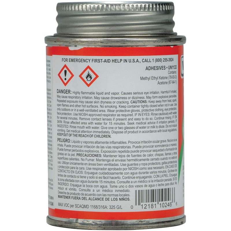 Weld-On 10246 773 ABS Medium-Bodied High Strength Solvent Cement -