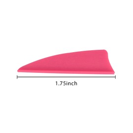 1.75 Inch Plastic Arrow Feathering Shield Shape Rubber Feathers Plastic Feathers DIY for Arrows Archery Arrows Carbon Arrows Vane for Archery Hunting Shooting Pack of 50 (Pink)