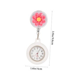 BESPORTBLE Retractable Nurse Pocket Watch with Clip Portable Fob Watch for Medical Professionals Stylish and Durable Design for Nurses Doctors and Students Convenient Timekeeping Accessory