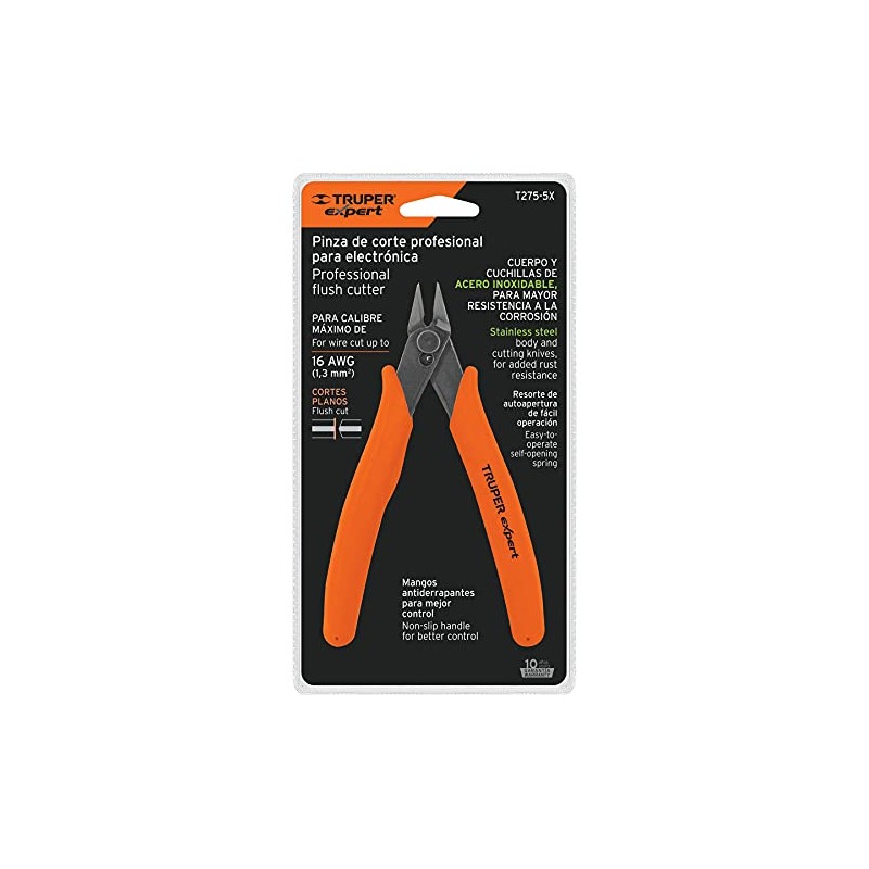 ExpertPinza de corte para electrónica, 5, Truper Expert