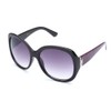 Kyra Womens Oversized Zebra Fashion Sunglasses in Black/Hot Pink