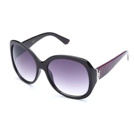 Kyra Womens Oversized Zebra Fashion Sunglasses in Black/Hot Pink