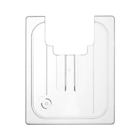 HENDI Gastronorm Lid with Sous Vide Stick Cut-Out, for Gastronorm Containers, Temperature Resistant from -40° to 110°C, Dishwasher Safe, GN 1/2, 265 x 325 mm, Transparent, Polycarbonate