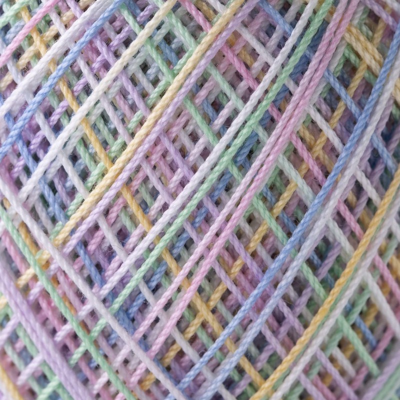 オリムパス製絲 金票 ミックス レース糸 #40 Col.M1 マルチ系 10g 約89m