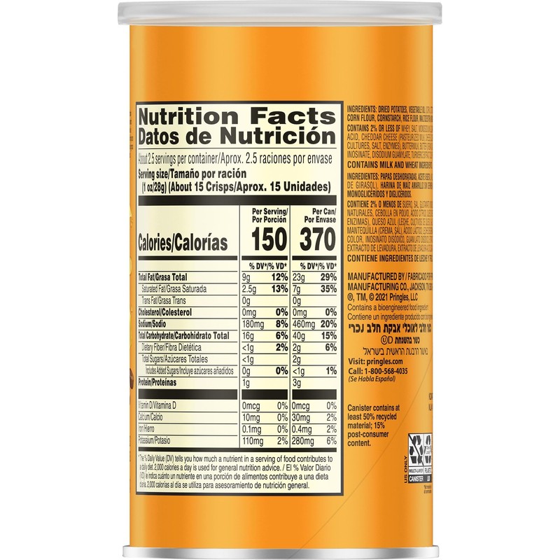 Pringles Potato Crisps Chips, Lunch Snacks, Office and Kids Snacks,