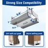 vikofan 4 PCS 6x6 Post Base for Concrete, Heavy-Duty Electro-Galvanized