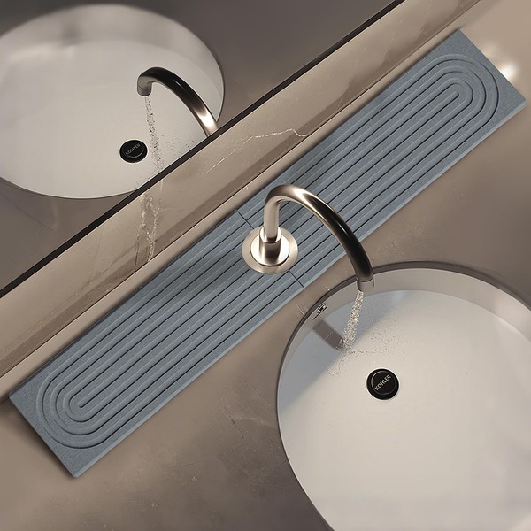 Faucet Mat for Kitchen Sink-Super Absorbent Diatomite Fast Drying Stone,Quick