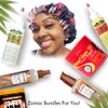 Zomac Gorro Ducha Satén Mujer Reutilizable Impermeable Cabello Largo Estampado