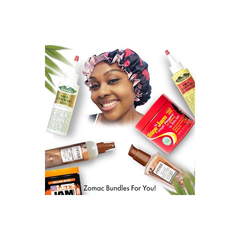 Zomac Gorro Ducha Satén Mujer Reutilizable Impermeable Cabello Largo Estampado