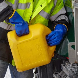 Wells Lamont 12" Lined PVC Chemical Resistant Gloves, One Size (Wells Lamont 194) (1 Pair)