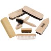 Leather & Textile Brush Set Horsehair Brush - 8-Piece Shoe