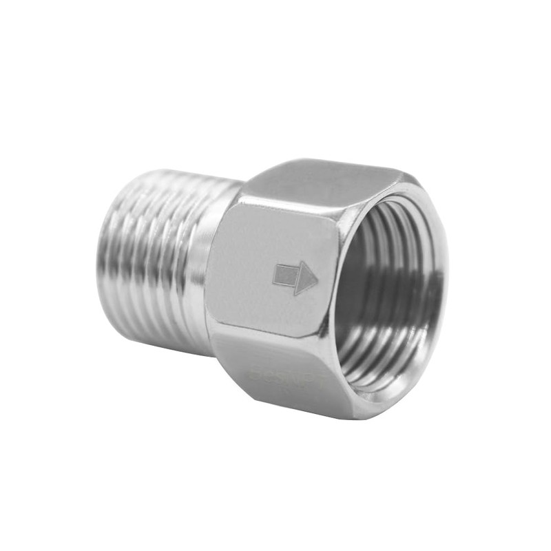 BesNPT Stainless Steel 1/2" Male to 1/2" Female Check Valve