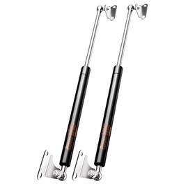 25 inch 80 lbs Gas Strut Shocks, 356 N Per Prop with L-Type Mounts for TV Cabinets Heavy Duty Lid Cover RV Bed Basement Floor Door, ONLY FIT 64-88 LBS Weights, 2 Pack Gas Spring by PAMAGOO