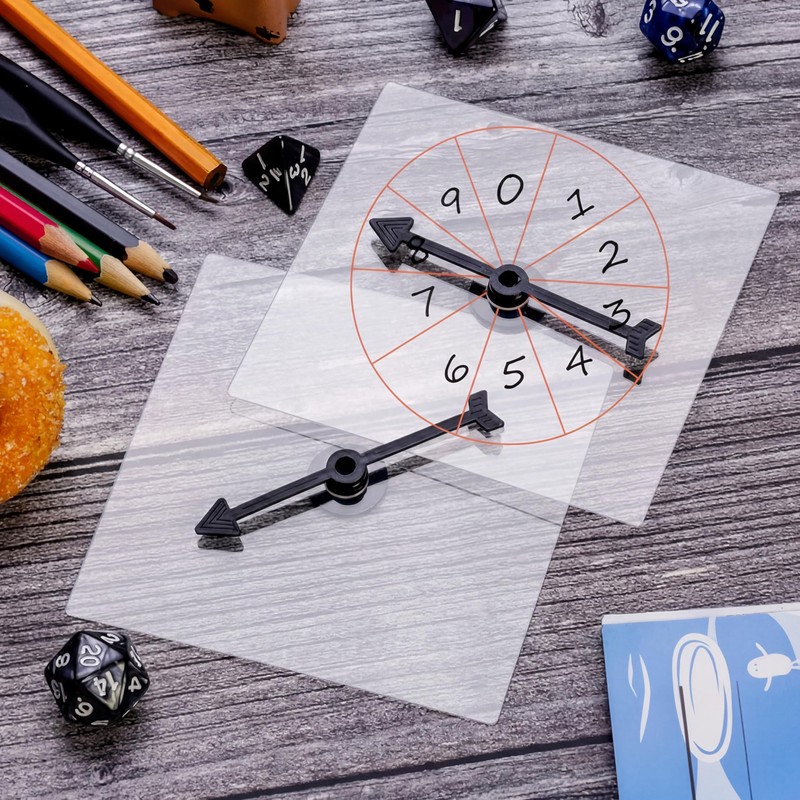 Gejoy Transparent Spinners Bulk for Classroom Clear Spinners Dry Erase