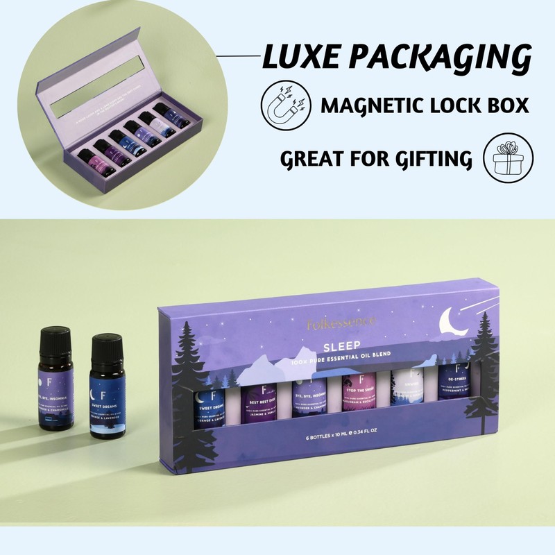 Folkulture Folkulture Essential Oils Set for Diffusers for Home, 100%