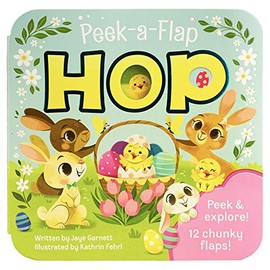 Peek-a-Flap Hop - Children's Lift-a-Flap Board Book Gift for Easter Basket Stuffers, Ages 2-5 (Peek-A-Flap Board Book)