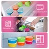 9Pc Small Food Containers with Lids, 90ML Plastic Snack Pots,