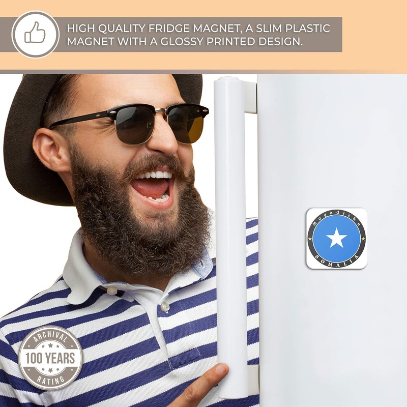 Destination Vinyl ltd Fridge Magnet - Somalia Mogadishu Africa Flag