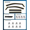 CXZHAZD Shatterproof in-Channel Rain Guards for Toyota RAV4 2020-2025, Clip-on