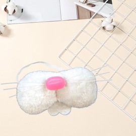 HIXNUG Plush Fabric Bunny Nose Rabbit Nose Accessory Easter Party Supplies Rabbit Mask for Animal Fancy Dress