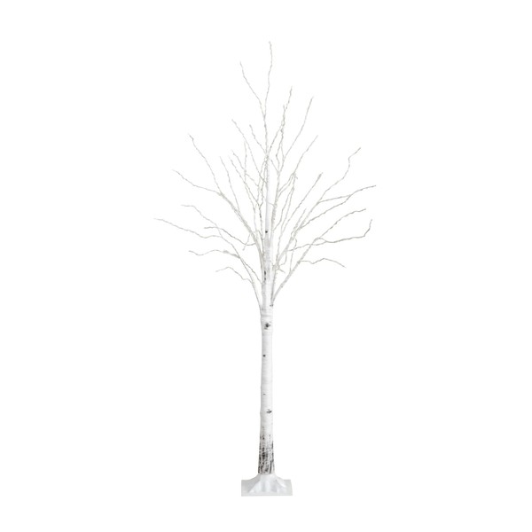 Nearly Natural 3-FT Pre-lit Artificial White Birch Tree with LED