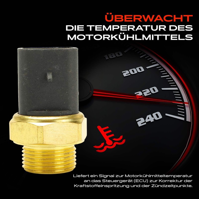 Frankberg Coolant Sensor Coolant Temperature Sensor Compatible with Ducato Box