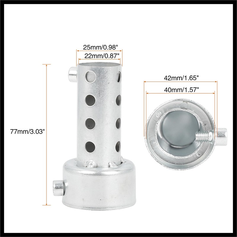 Hihaha 42mm Motorcycle Exhaust Muffler Insert Baffle Can Durable Material
