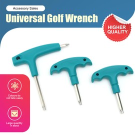 BoltonGolf Wrench Tool Universal Golf Wrenches with Plastic Handle Weight Adjuster Suitable For T20 T25 Golf Club Accessories (T20 with holes)