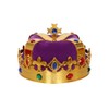 LEEMASING Corona de rey con joyas reales para disfraz de