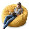 YuppieLife Big Durable Bean Bag Chairs Cover for Adults(Just Cover,No