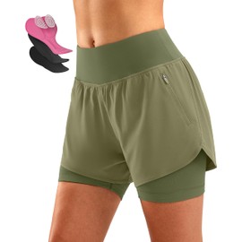 Women's Mountain Bike Shorts 4D Padded Cycling Riding Road Biking Bicycle Biker Cycle Padding UPF 50+ Shorts for Women Zipper Pockets(Grey Sage,XXL)