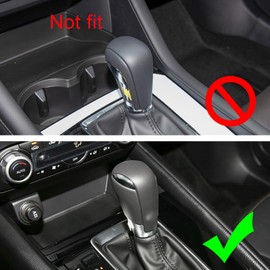 AOKIO Interior Center Console Gear Shift Knob Cover Gear Panel Cap Trim for Mazda CX5 Accessories 2017-2025 Mazda 3 Accessories 2014-2019 (Not for 2020+ Model and CX-30)