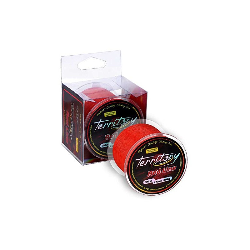 Micado Territory Red Line Carp Fishing Line 300 m 0.26