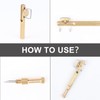 FREGITO Fishing Line Hook Knot Tying Tool, Copper, 1pcs